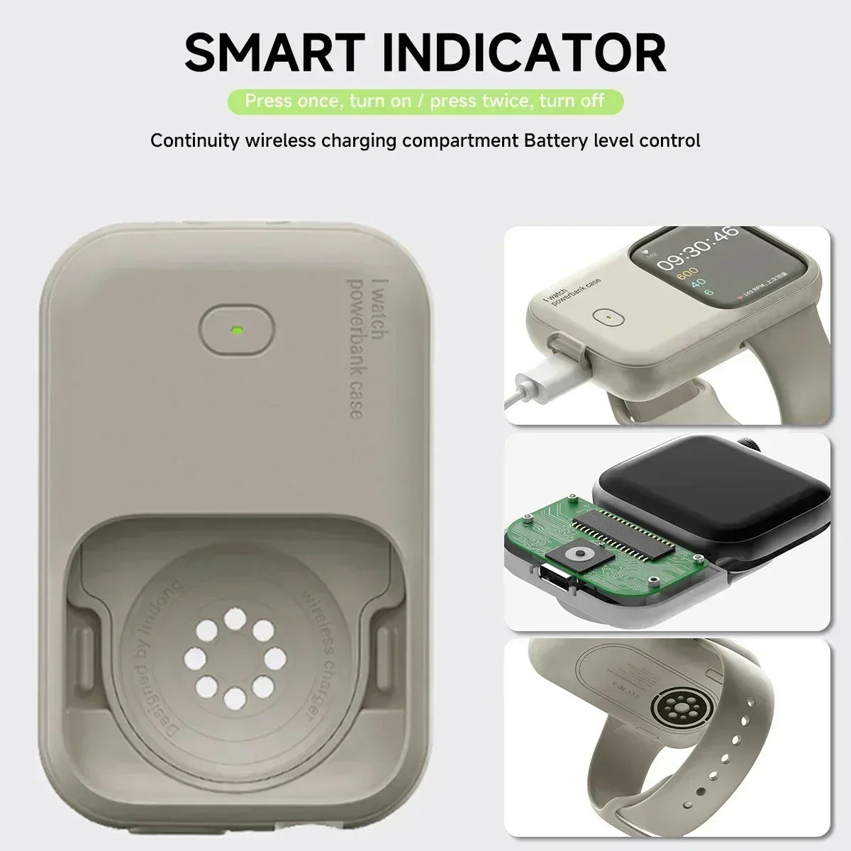 Bärbar trådlös laddare för Apple Watch – WatchCharge (1+1 GRATIS)