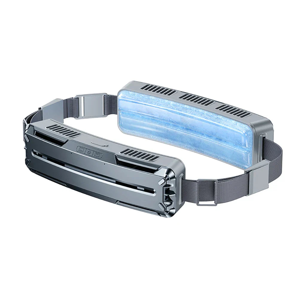 Bärbar mag- och nackfläkt – Veyra – (USB-uppladdningsbar)