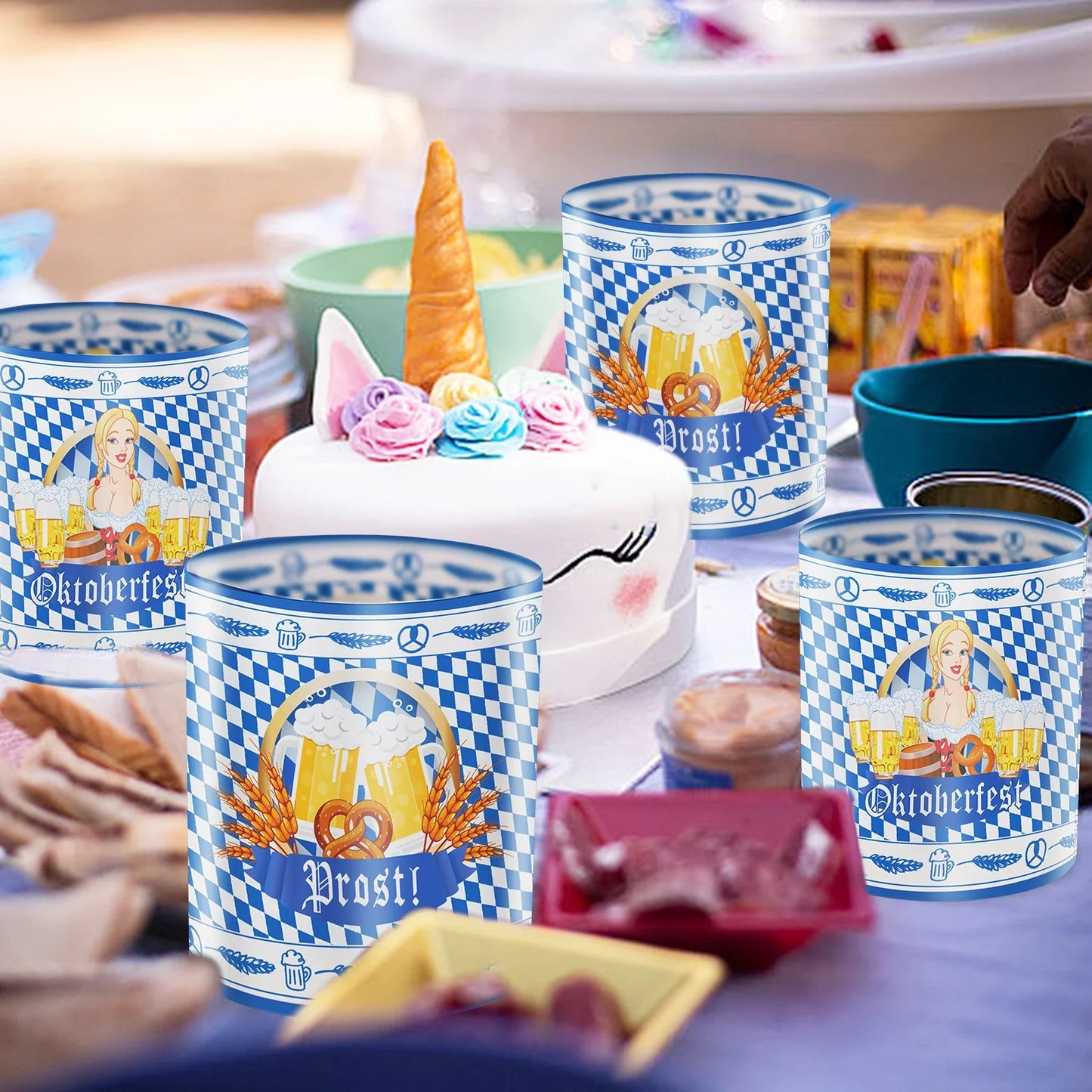 Bordsljusstakar i Oktoberfest-design (12 stycken, 1+1 gratis) – LampenGlädje Oktoberfest 2026