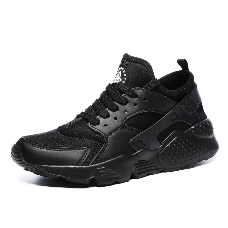 Schwarzer Sneaker, Herren, atmungsaktiv, sportlich, modisch, bequem, rutschfest, Freizeit.