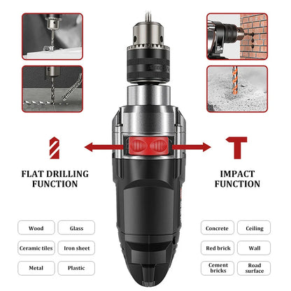 780W elektrisk hackare & borr med variabel hastighet – DrillForce
