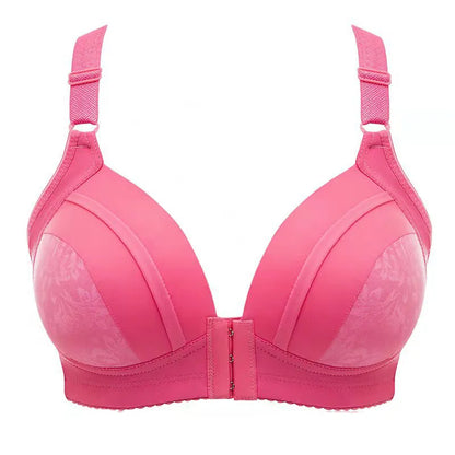 Rosa Damen-BH, nahtlos, gepolstert, verstellbare Träger, bequem, Unterwäsche.