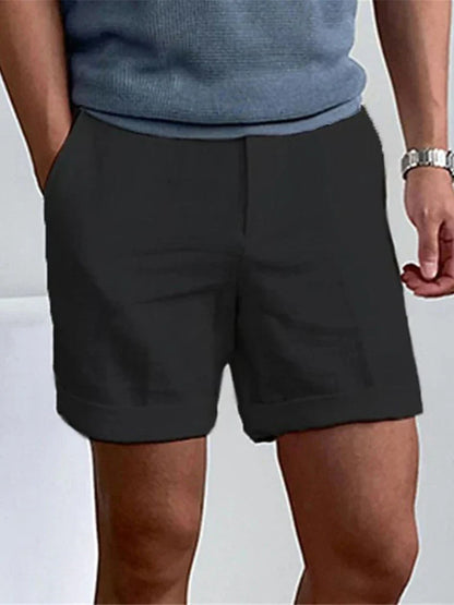 Lätta herrshorts i linne med avslappnad passform – Jorin