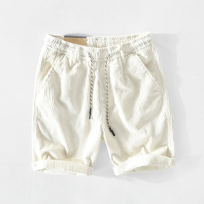 Retro-Cordshorts för herrar med bekväm passform – Raul
