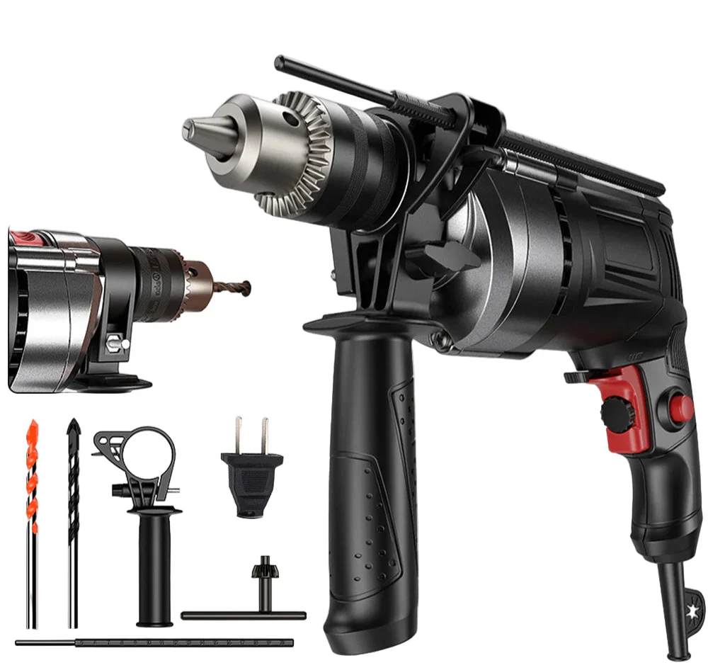 780W elektrisk hackare & borr med variabel hastighet – DrillForce
