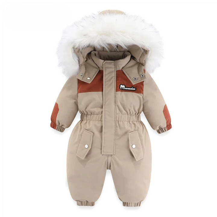 Baby-vinteroverall med huva, vattentät och varmfodrad – Mila Winterzauber Edition