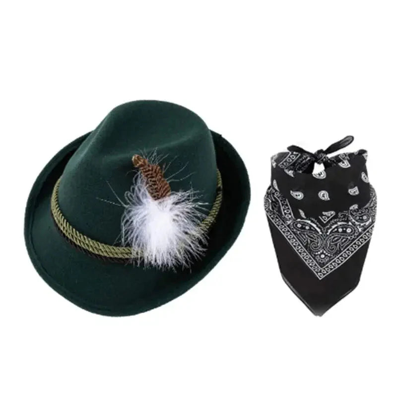 Trachtenaccessoarset med hatt och sjal – TrachtenHeld Oktoberfest 2026
