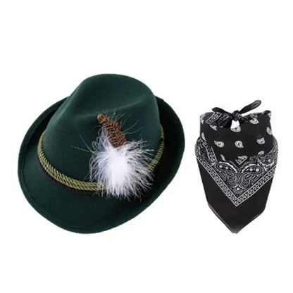 Trachtenaccessoarset med hatt och sjal – TrachtenHeld Oktoberfest 2026