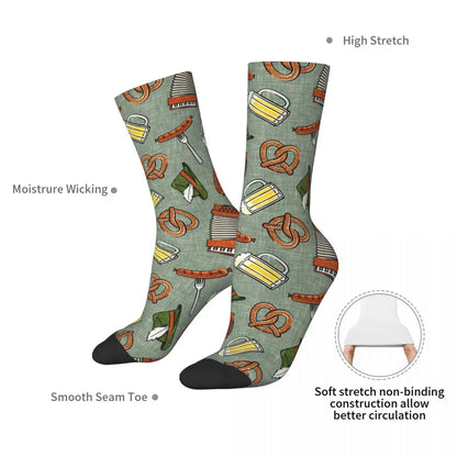 Strumpor med Wiesn-motiv (2-pack) – Feststrumpor Oktoberfest 2026