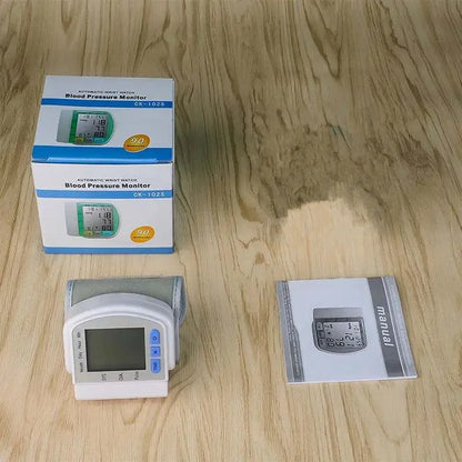 Digital handledsblodtrycksmätare med LCD-display – PulseTrack