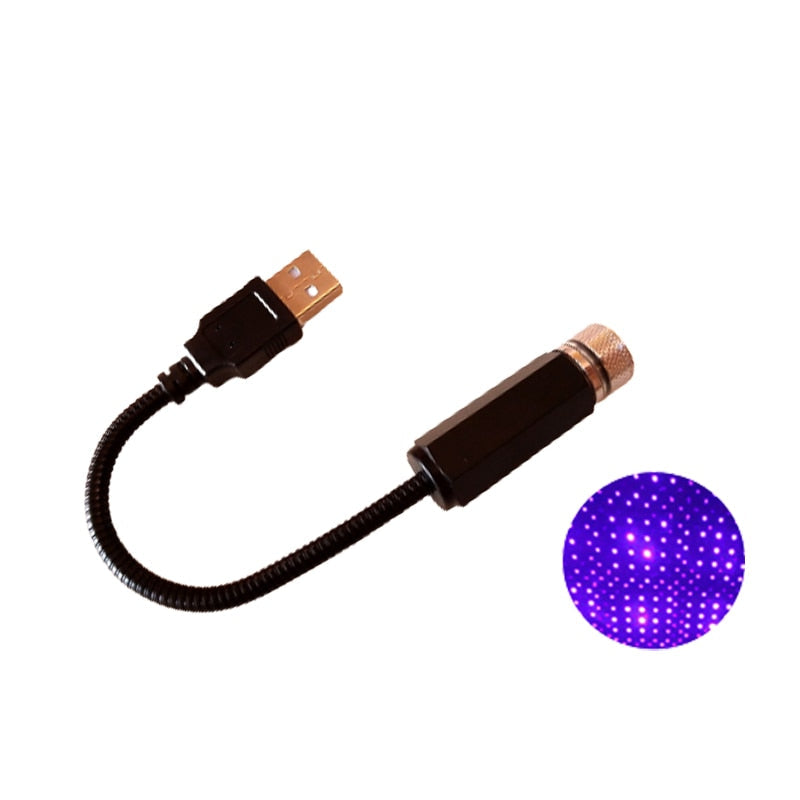 USB LED-Lichtprojektor, flexibel, schwarz, für Partybeleuchtung, Sternenhimmel-Effekt