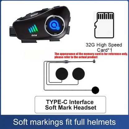 Bluetooth motorcykelhjälmskamera 1080P HD vattentät – ApexRide