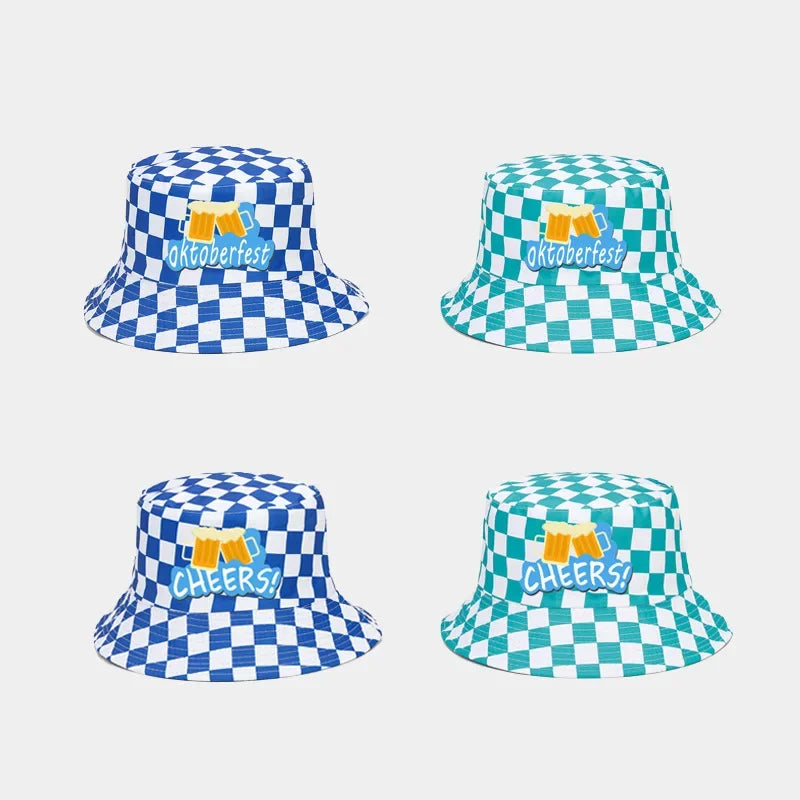 Fiskehatt med diamantmönster – WiesnKaro Oktoberfest 2026
