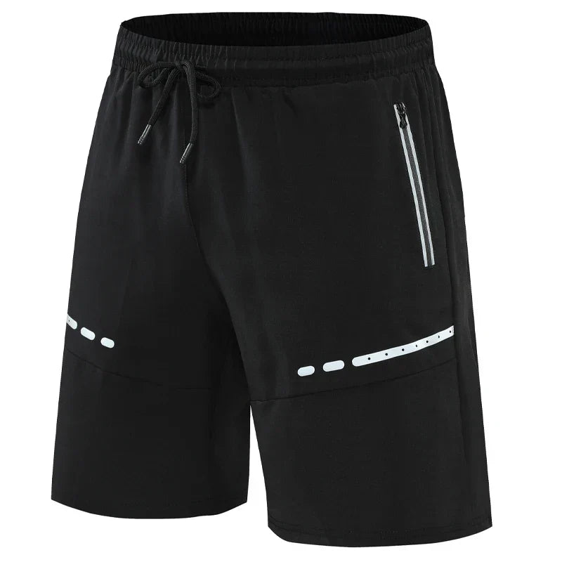 Sportiga och stiliga slim-fit träningsshorts med dragkedjefickor – Kian