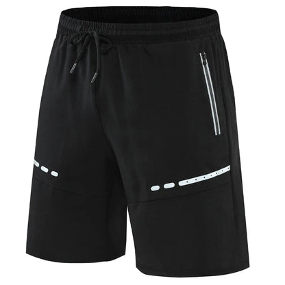 Sportiga och stiliga slim-fit träningsshorts med dragkedjefickor – Kian