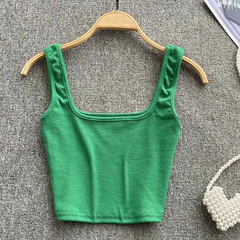 Rugglös Crop-Top i enfärgad färg – Zayra