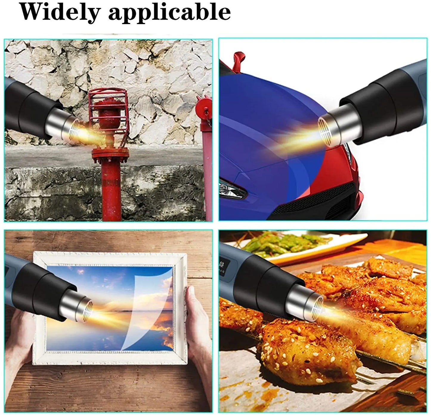 2000 W industrielektrisk värmefläkt med digital LCD-display och justerbar temperatur – ProTherm