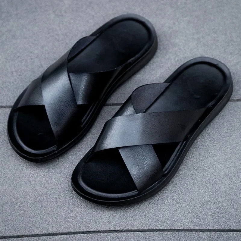 Italienska herrskinnslip-on skor – Lorenzo