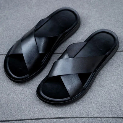 Italienska herrskinnslip-on skor – Lorenzo