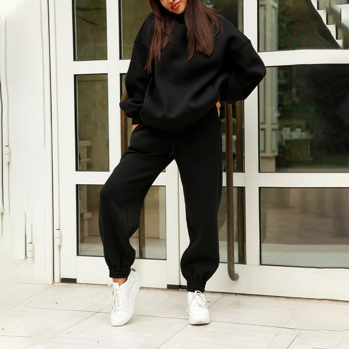 Damer Oversized Lounge-joggingset – Liv höstupplaga
