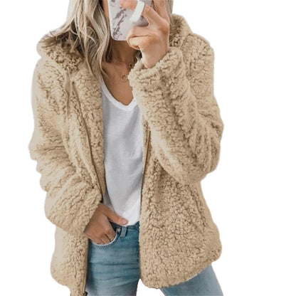Teddyfleece-vinterkappa för dam – Liora