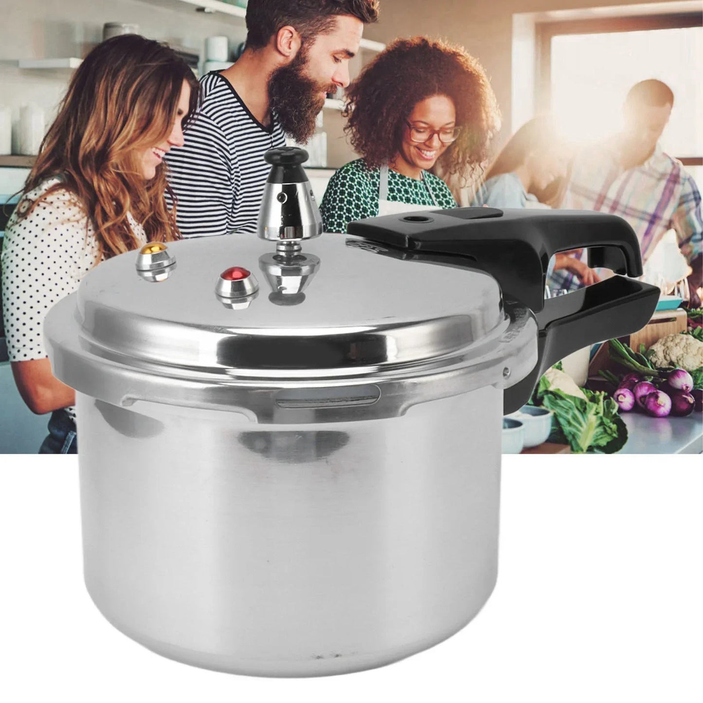 3 L tryckkokare i aluminiumlegering för gasspis