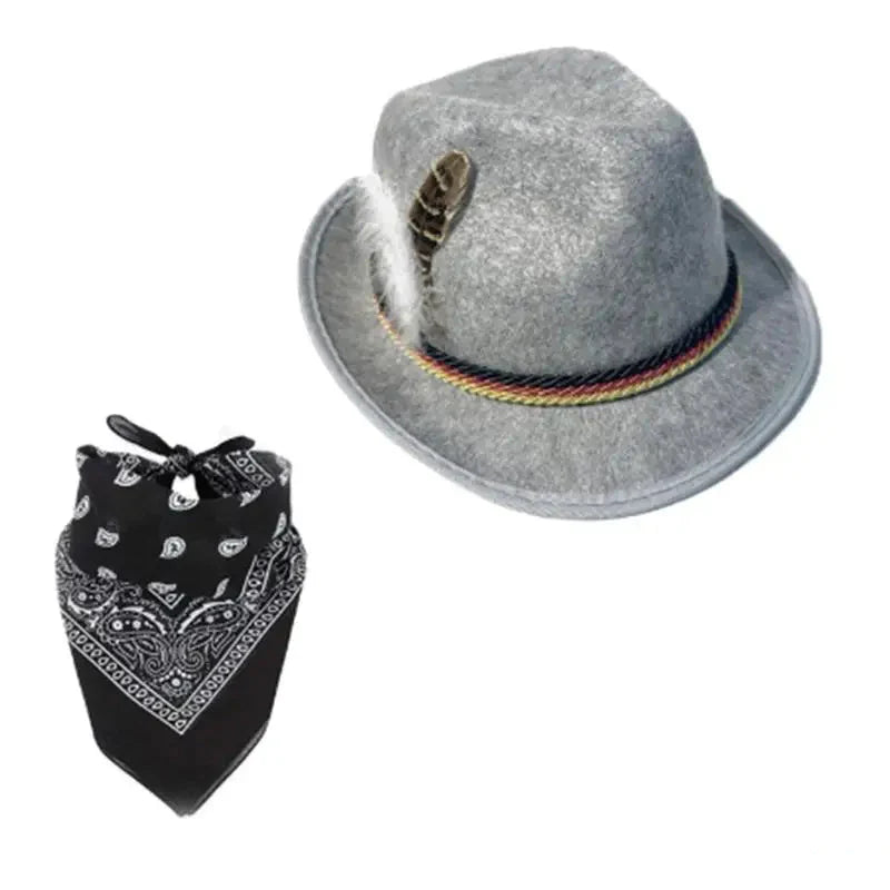 Trachtenaccessoarset med hatt och sjal – TrachtenHeld Oktoberfest 2026