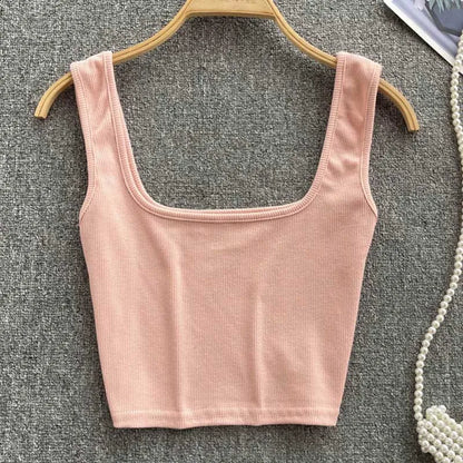 Rugglös Crop-Top i enfärgad färg – Zayra