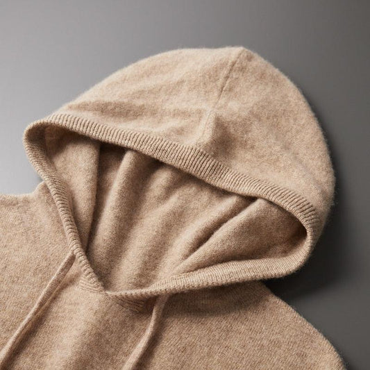 Herrhoodie i merinoull – Cassiano höstedition