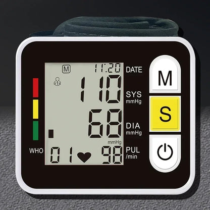 Digital handledsblodtrycksmätare med LCD-display – PulseTrack