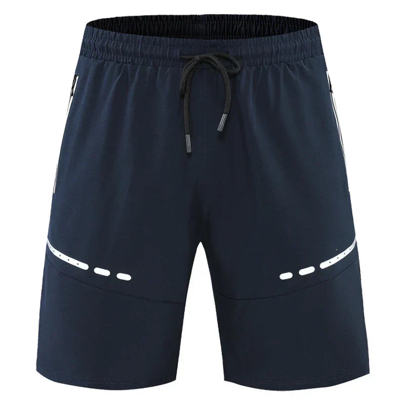 Sportiga och stiliga slim-fit träningsshorts med dragkedjefickor – Kian