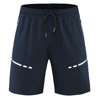 Sportiga och stiliga slim-fit träningsshorts med dragkedjefickor – Kian