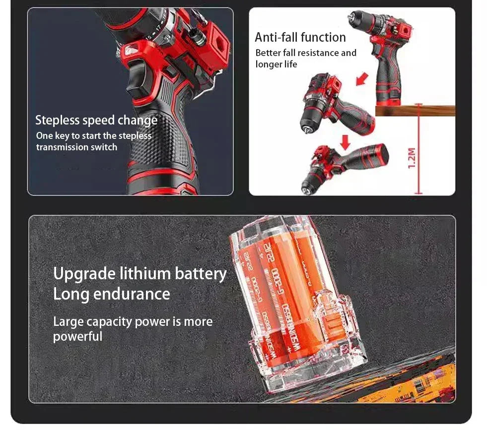 Batteridriven borstlös mutterdragare 20V – DrillMate