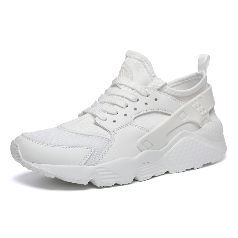 Weiße Sneaker, atmungsaktiv, sportlich, modisch, Unisex, ideal für Freizeit und Sport.