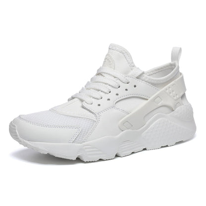 Weiße Sneaker, atmungsaktiv, sportlich, modisch, Unisex, ideal für Freizeit und Sport.