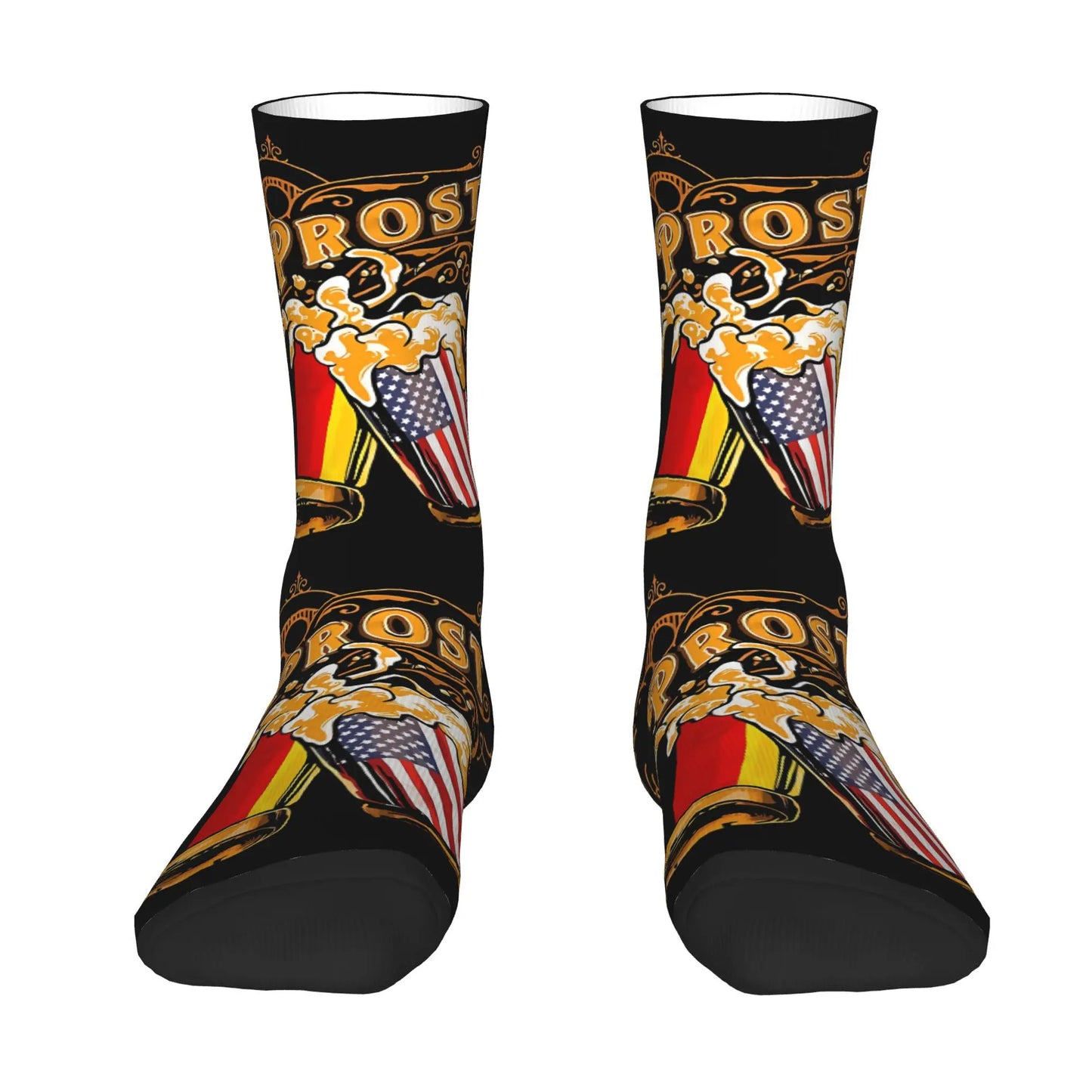 Strumpor med ölkrustryck (2-pack) – SkålSocks Oktoberfest 2026