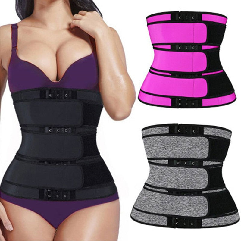 Damen Taillentrainer Korsett, lila, schwarz, grau, verstellbar, Fitness, Shapewear.