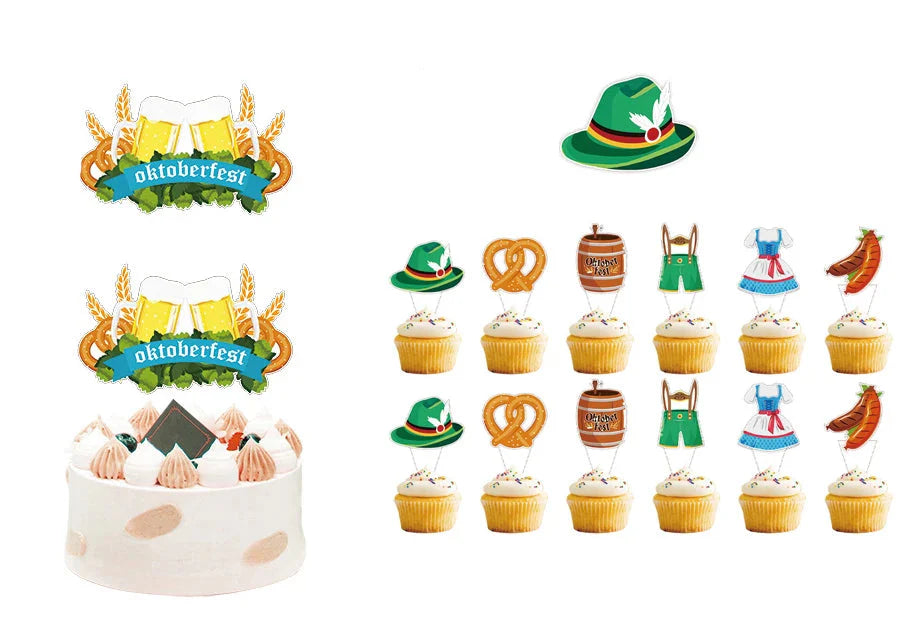 Dekorationsset för fest i oktoberfestdesign – WiesnFreude Oktoberfest 2026