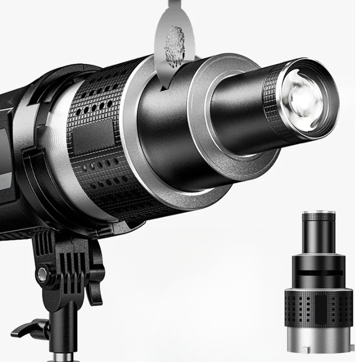 Optiskt spotlight-set med konlinser, 35 gobos och Bowens-fäste – Lumina