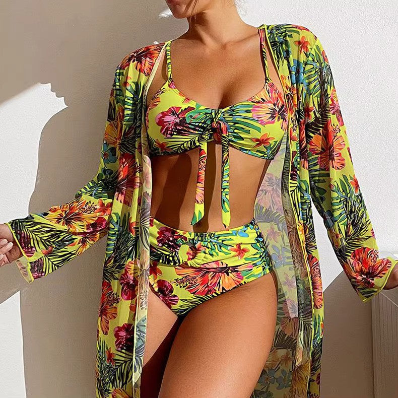 Bikini med hög midja och cover-up – Amira