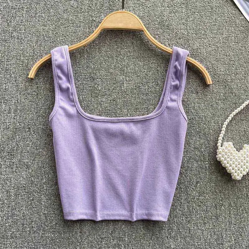 Rugglös Crop-Top i enfärgad färg – Zayra