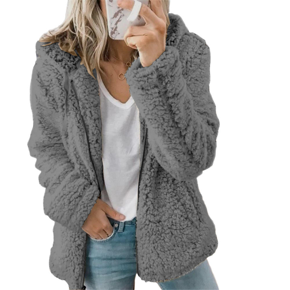 Teddyfleece-vinterkappa för dam – Liora