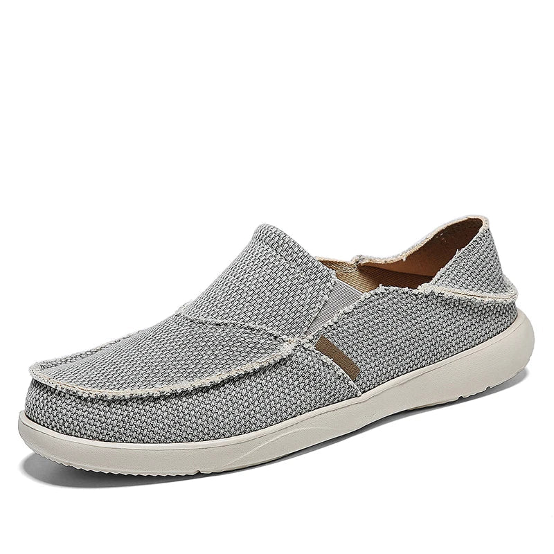 Lätta canvas-sneakers för herrar | Andningsbara höst-espadrillos - Niko