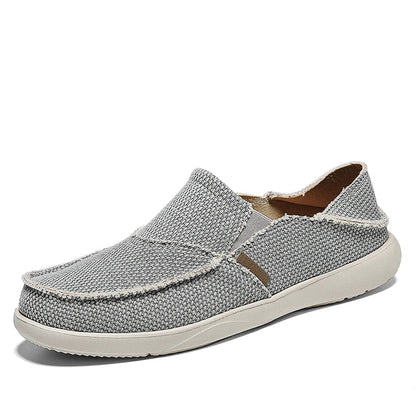 Lätta canvas-sneakers för herrar | Andningsbara höst-espadrillos - Niko