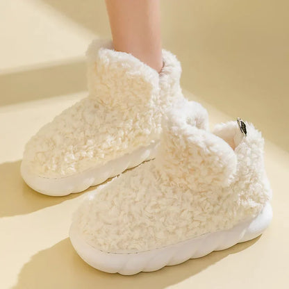 Varma damtofflor i bomull och plysch – CozySteps