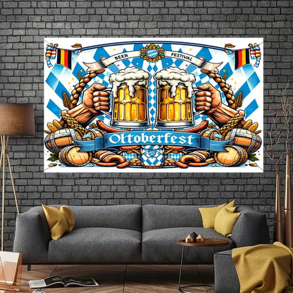 Banner i Oktoberfest-design – Skål Banner Oktoberfest 2026