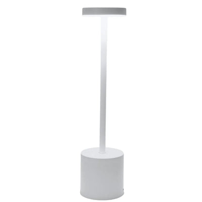 Weiße LED-Stehlampe, modernes Design, energiesparend, für Wohnzimmer oder Büro.