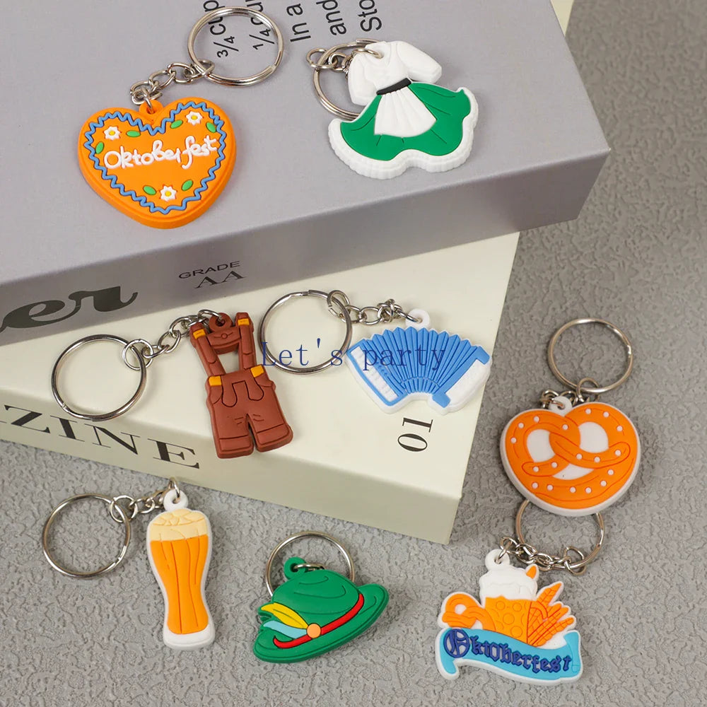 Set med nyckelringar "Oktoberfest" (8 motiv, 1+1 gratis) – WiesnGlück Oktoberfest 2026