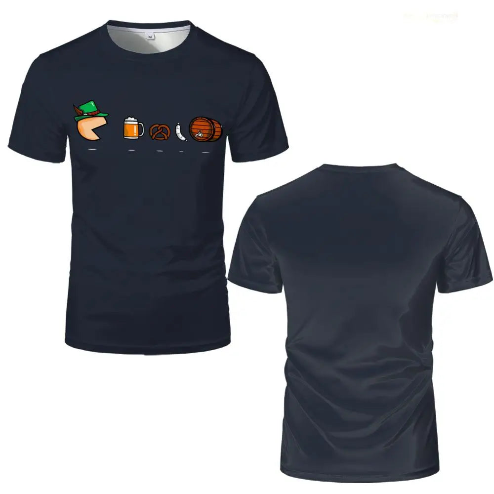 Oktoberfest-t-shirt med tecknat motiv – GaudiShirt Oktoberfest 2026