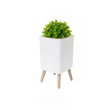 Soptunna med träfot och trycklock – EcoBin